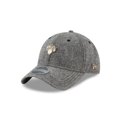 New York Knicks Gorra | New Era NBA Tweed Badge 9twenty Adjustable Cap Mexico - Grises